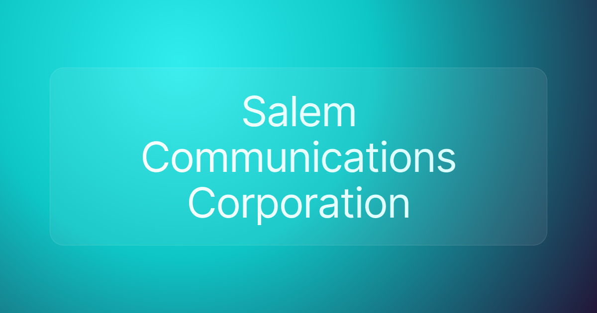 Salem Communications Corporation