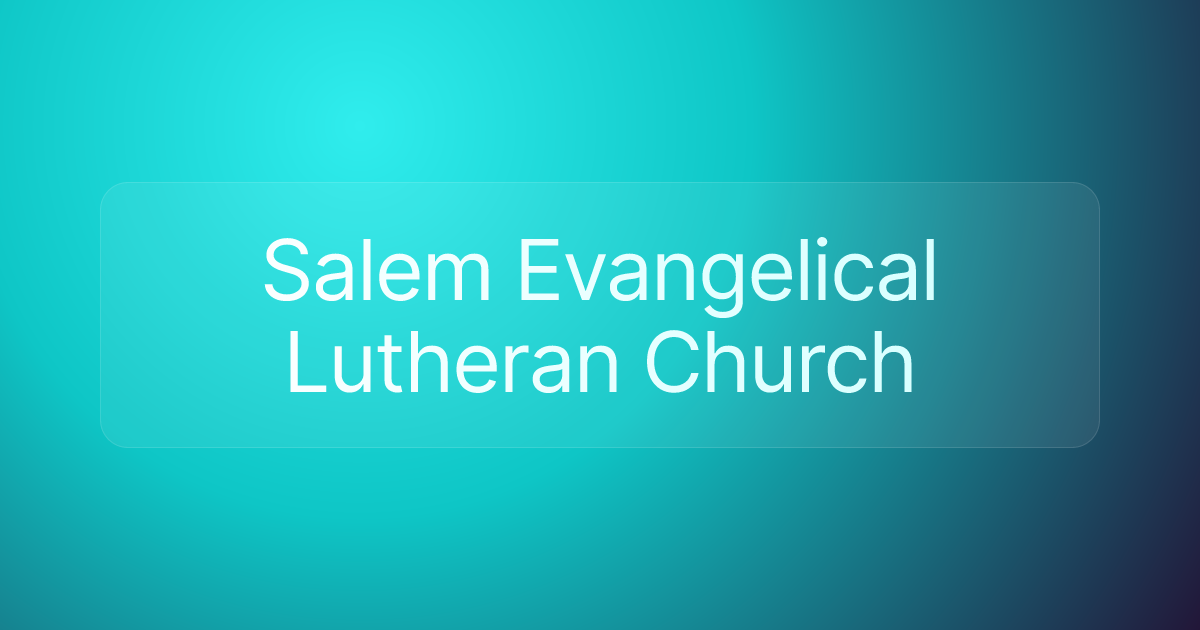 Salem Evangelical Lutheran Church