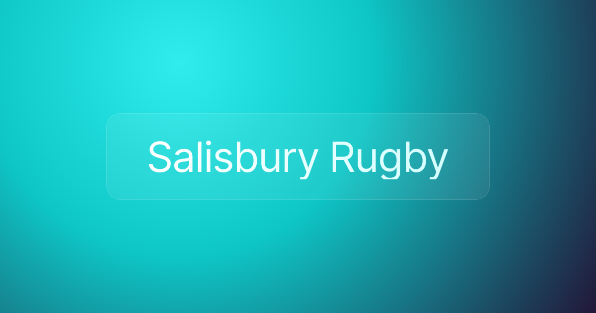 Salisbury Rugby