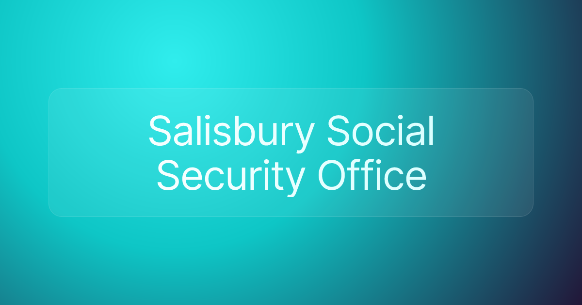 Salisbury Social Security Office