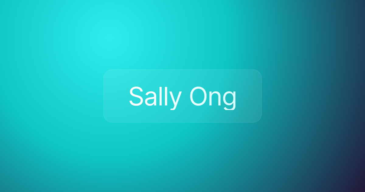 Sally Ong