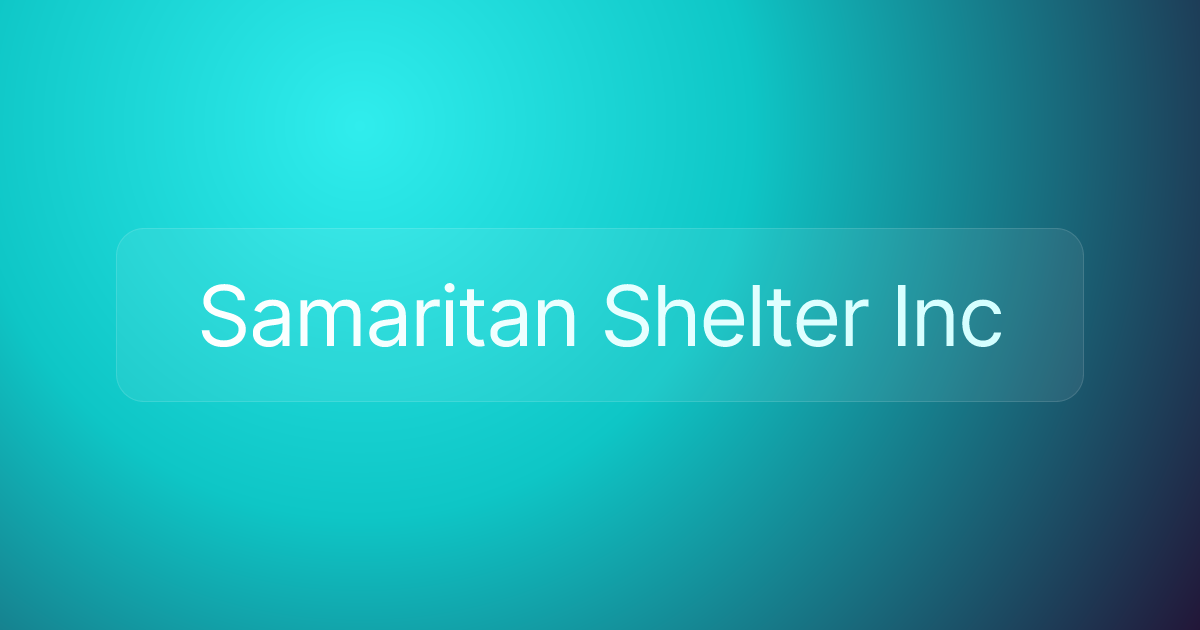 Samaritan Shelter Inc
