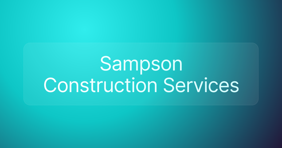 Sampson Construction Services