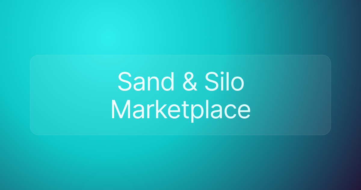 Sand & Silo Marketplace