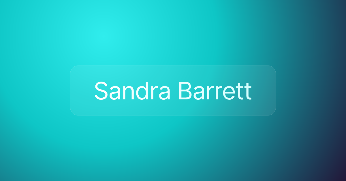 Sandra Barrett