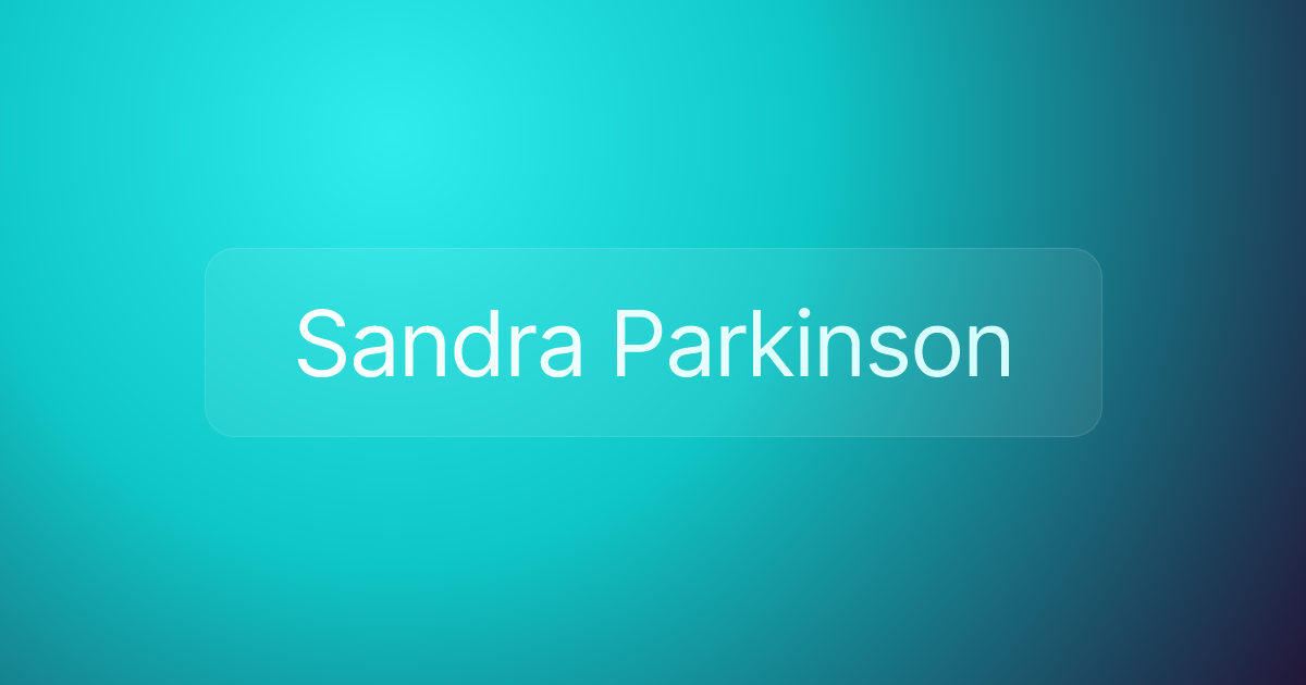 Sandra Parkinson