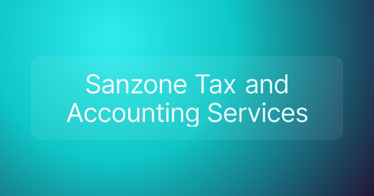 Sanzone Tax and Accounting Services