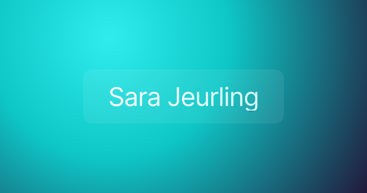 Sara Jeurling