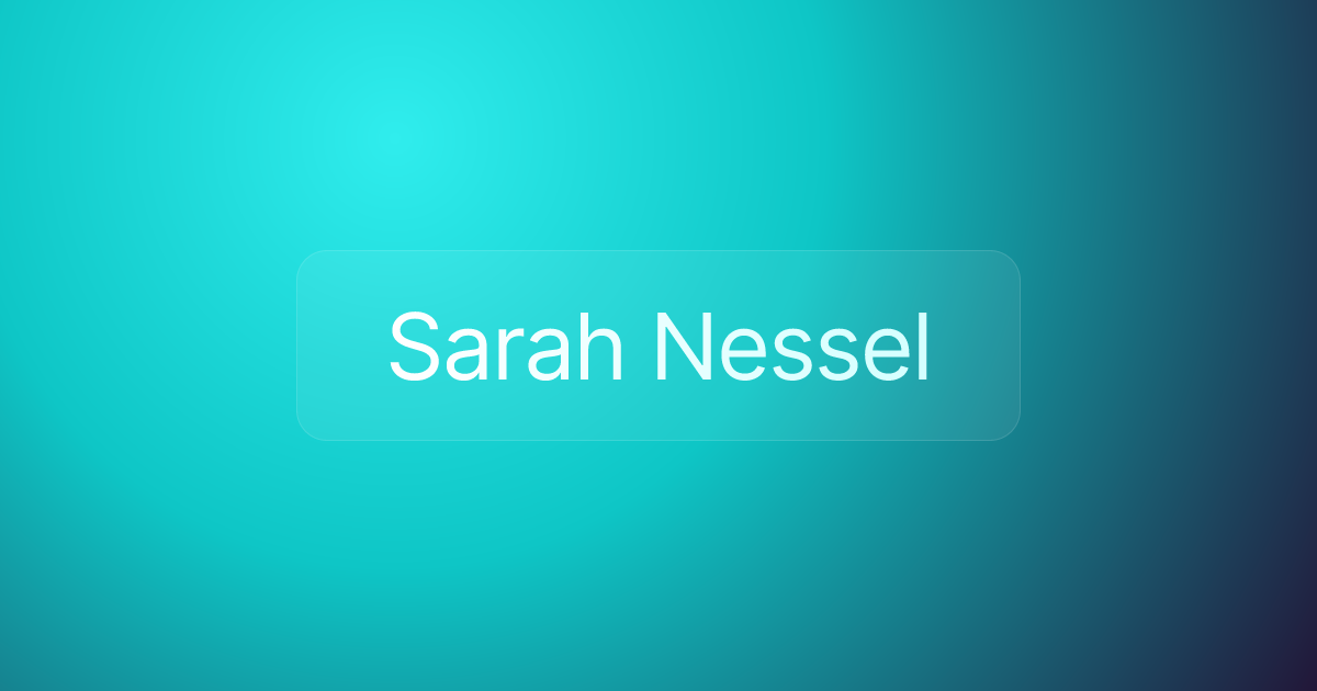 Sarah Nessel