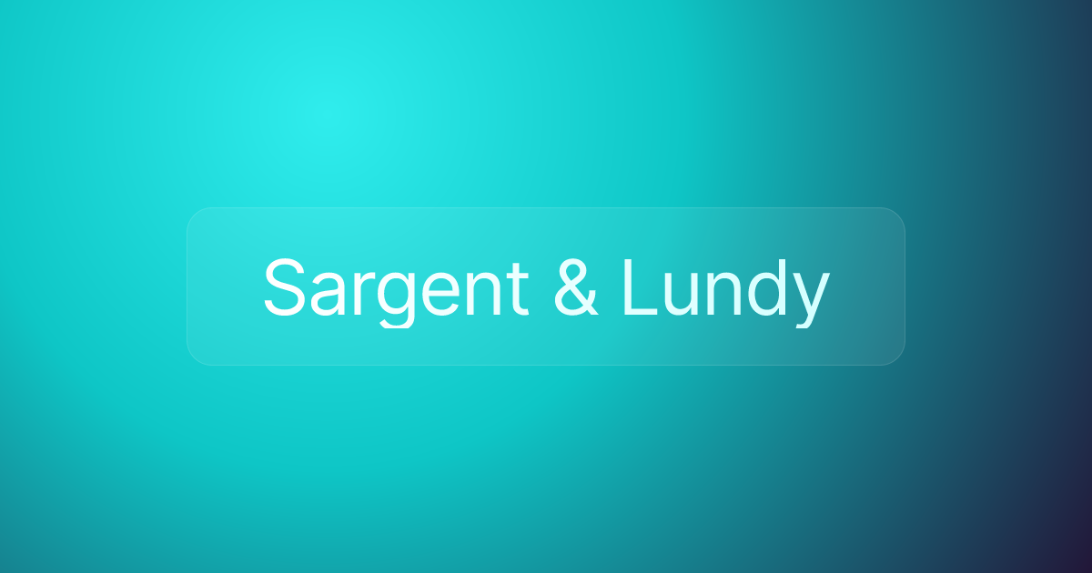 Sargent & Lundy