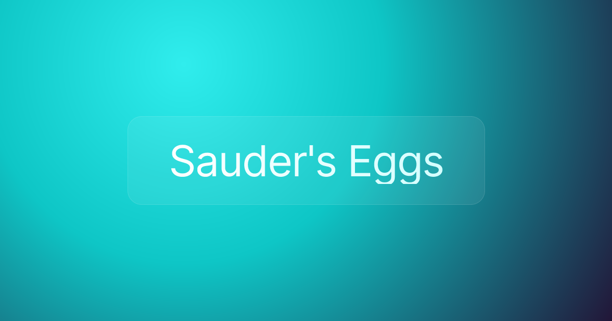 Sauder's Eggs