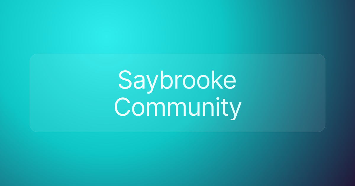 Saybrooke Community