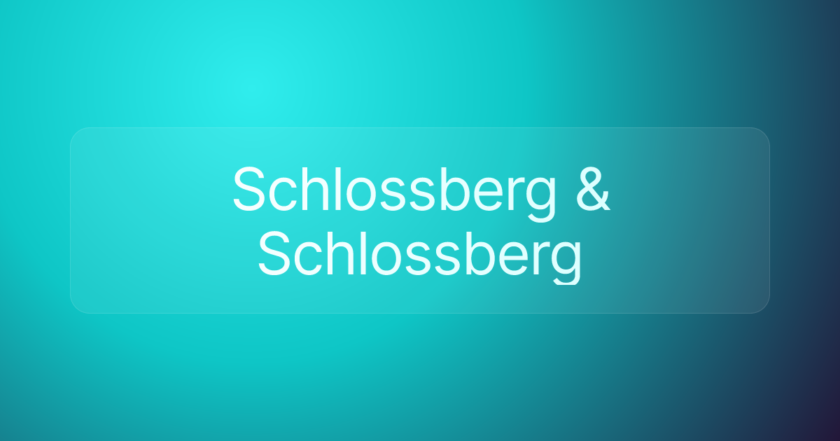 Schlossberg & Schlossberg