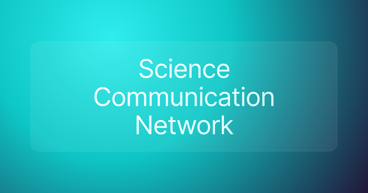 Science Communication Network