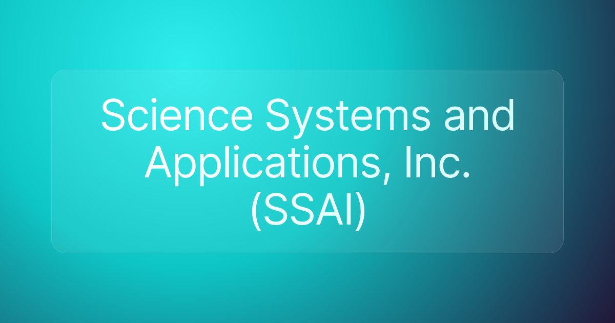 Science Systems and Applications, Inc. (SSAI)