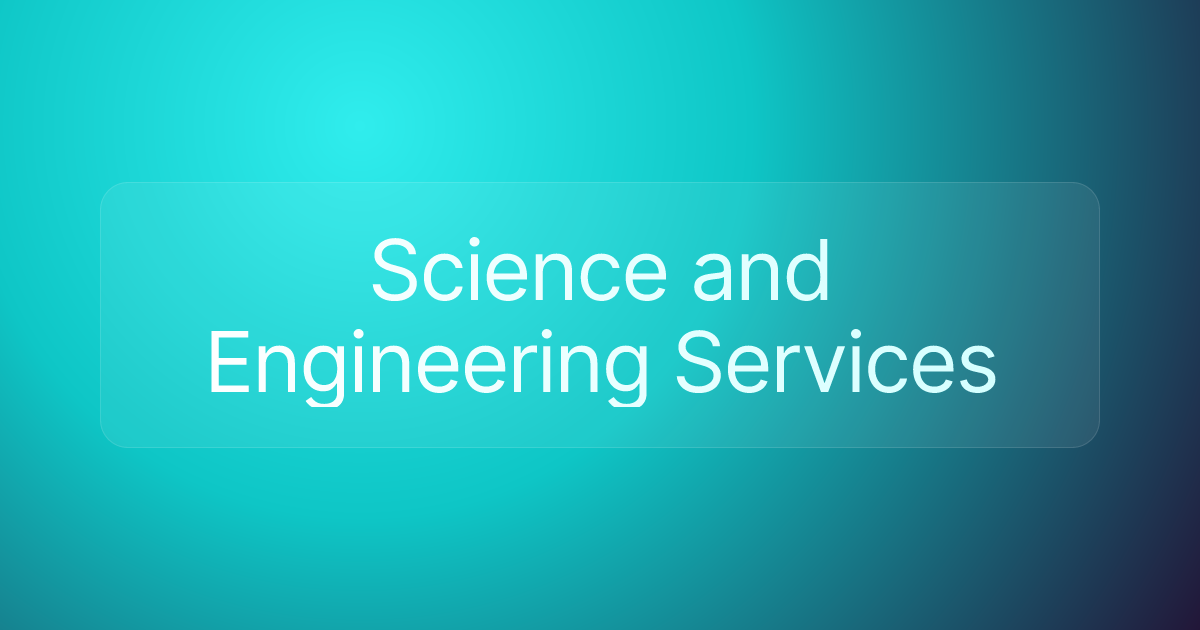 Science and Engineering Services