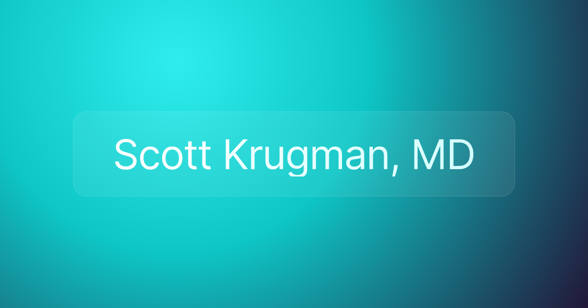 Scott Krugman, MD