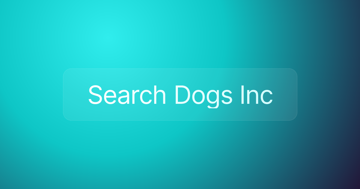 Search Dogs Inc