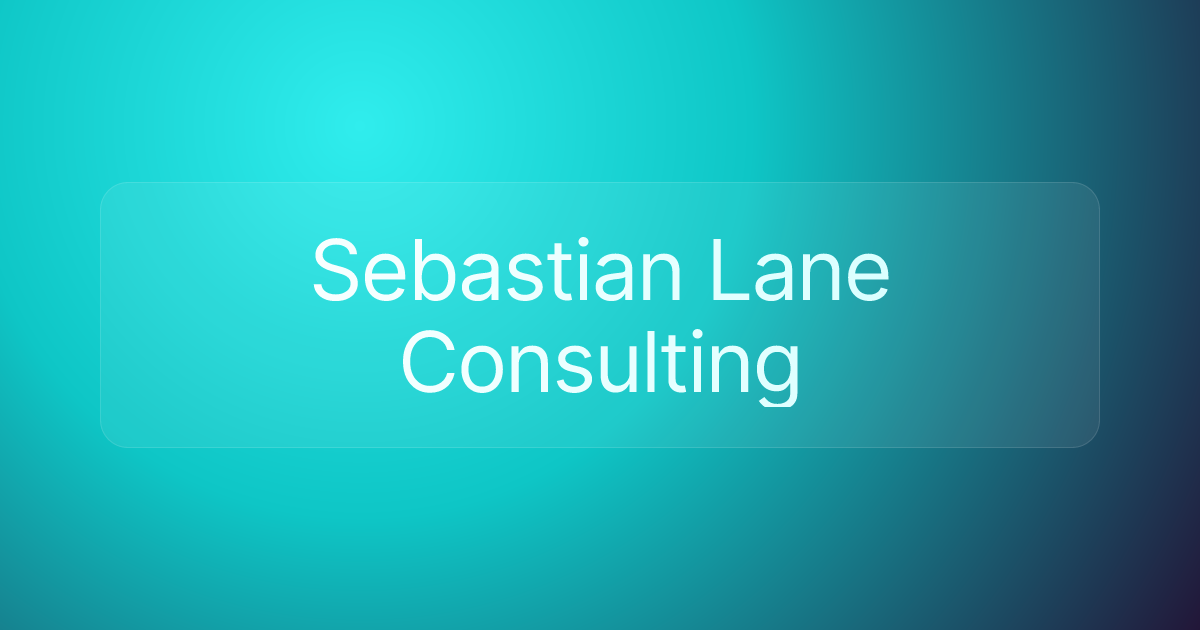 Sebastian Lane Consulting