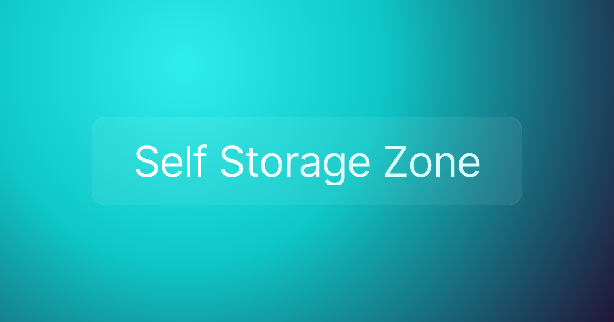 Self Storage Zone