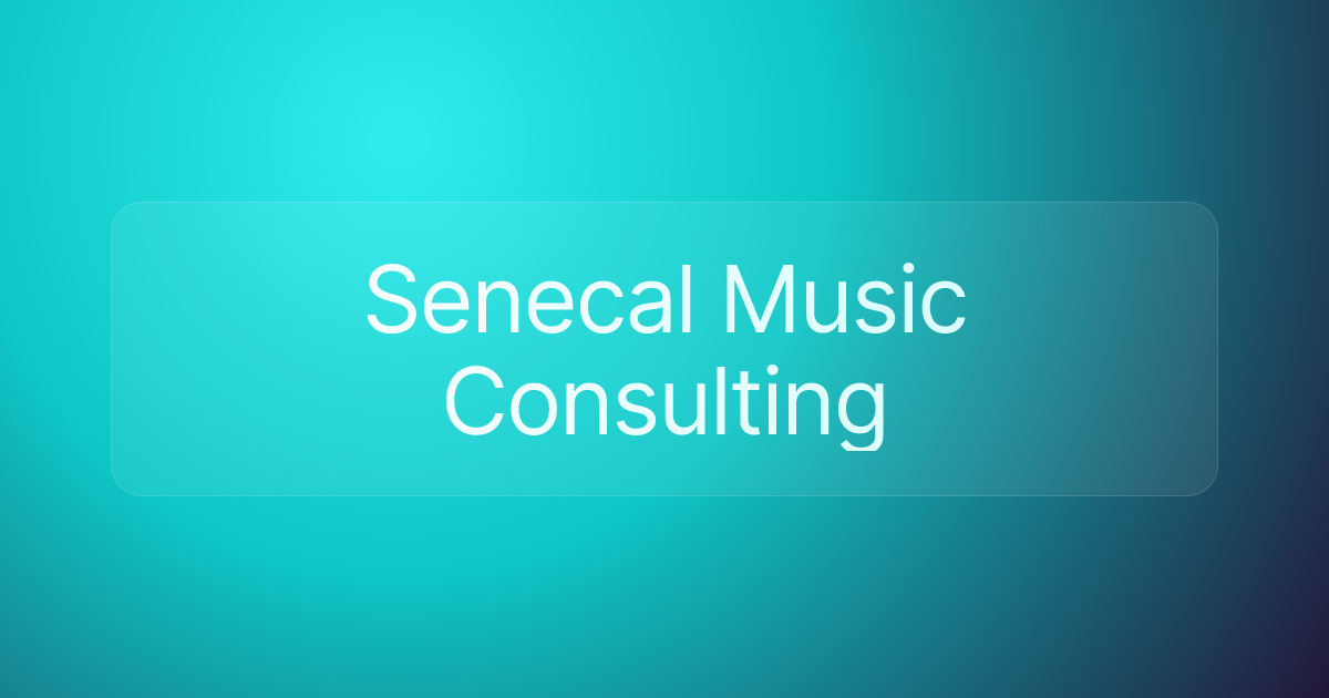 Senecal Music Consulting