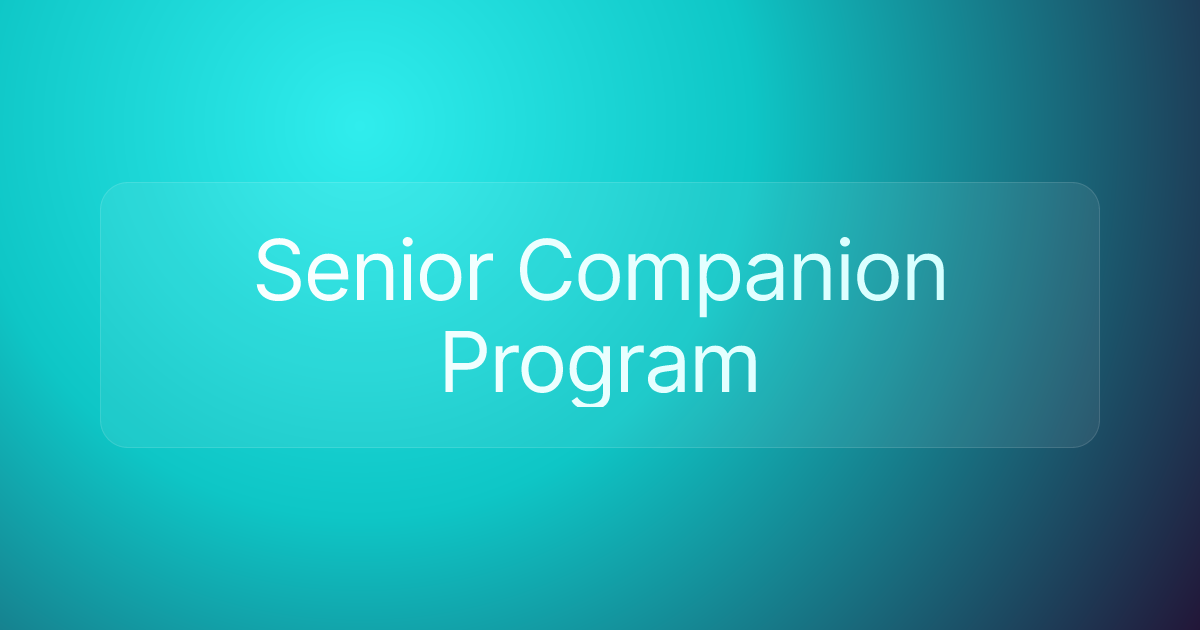 Senior Companion Program