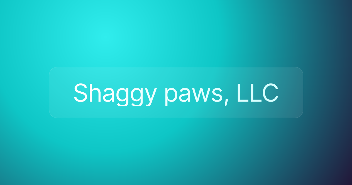 Shaggy paws, LLC
