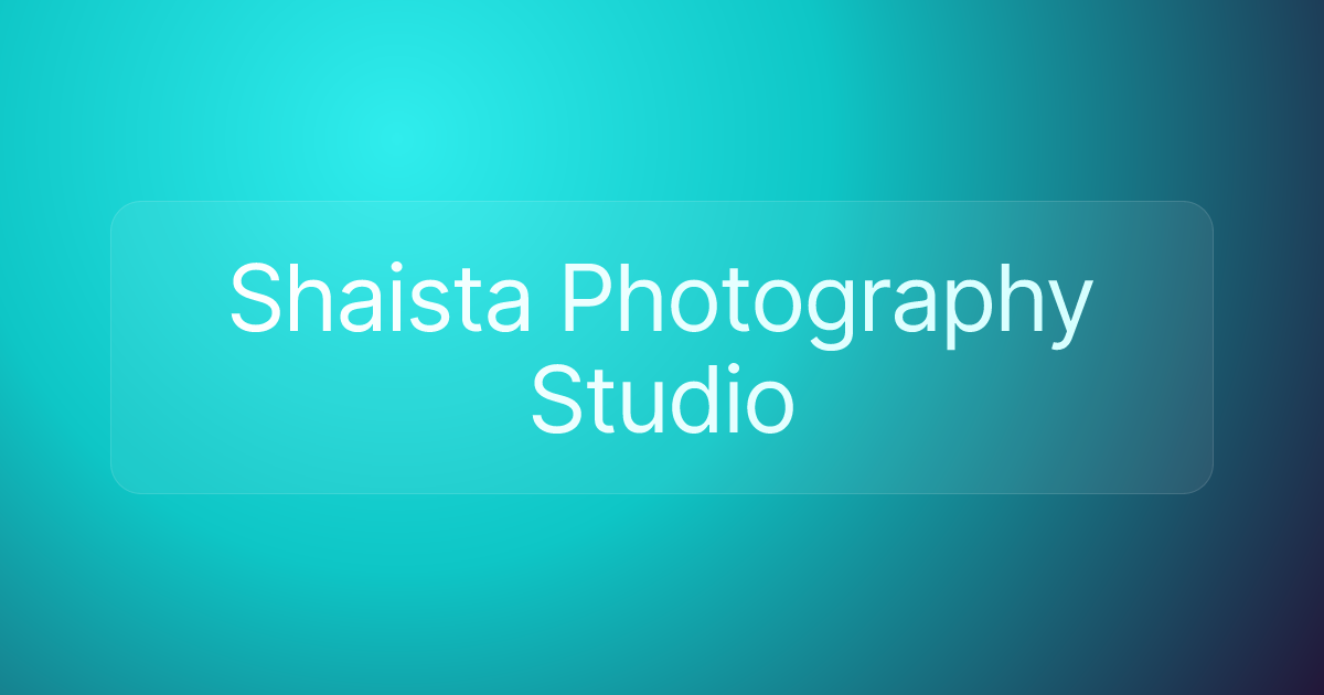 Shaista Photography Studio