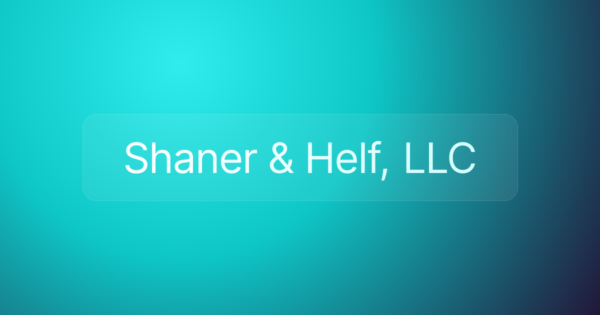 Shaner & Helf, LLC