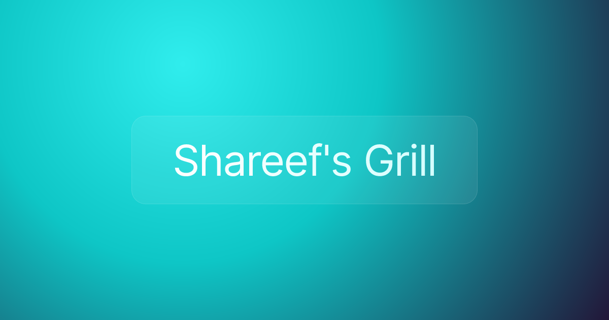 Shareef's Grill