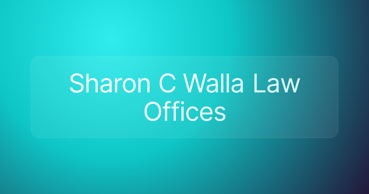 Sharon C Walla Law Offices