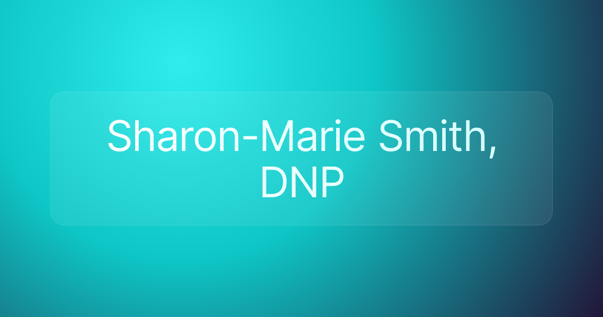 Sharon-Marie Smith, DNP
