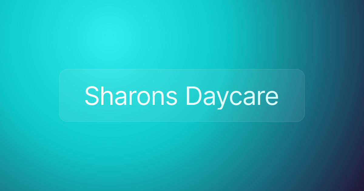 Sharons Daycare