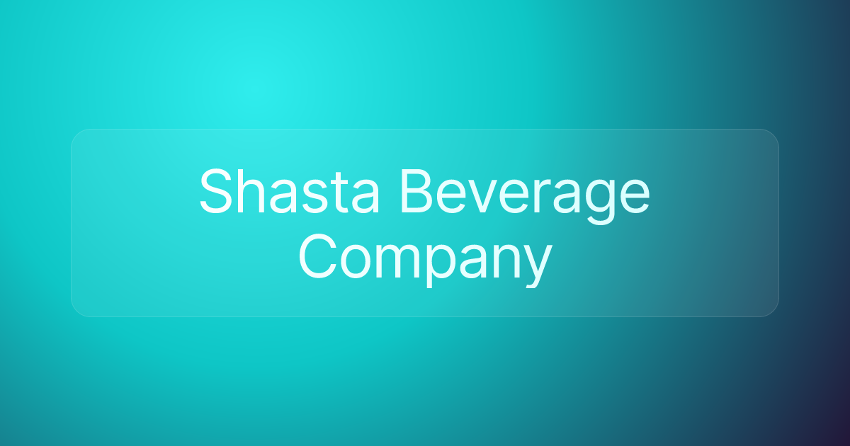 Shasta Beverage Company