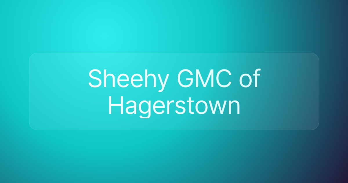 Sheehy GMC of Hagerstown