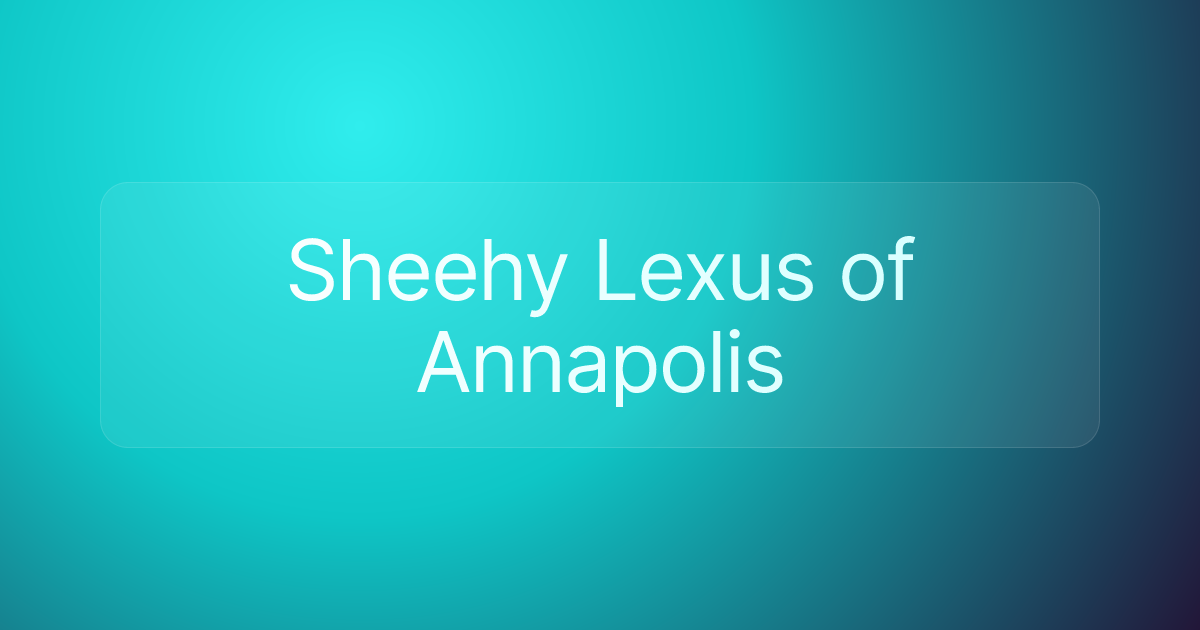 Sheehy Lexus of Annapolis