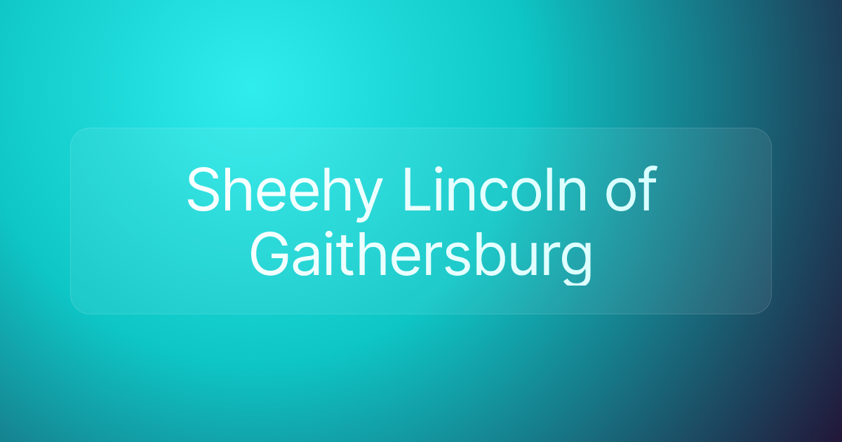 Sheehy Lincoln of Gaithersburg