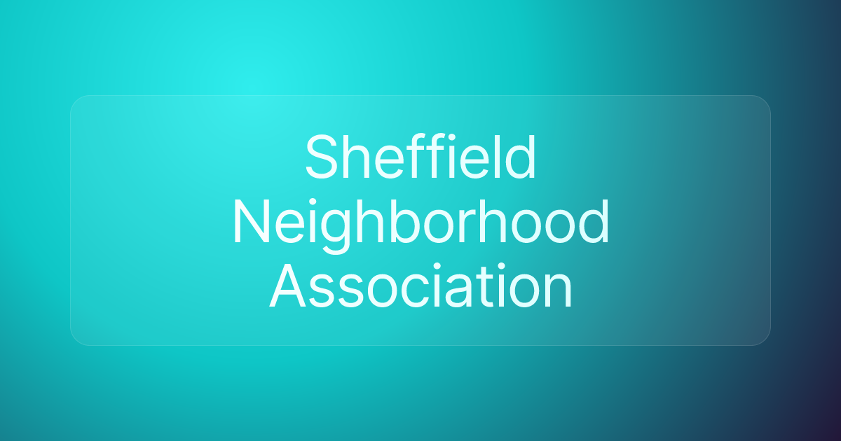 Sheffield Neighborhood Association