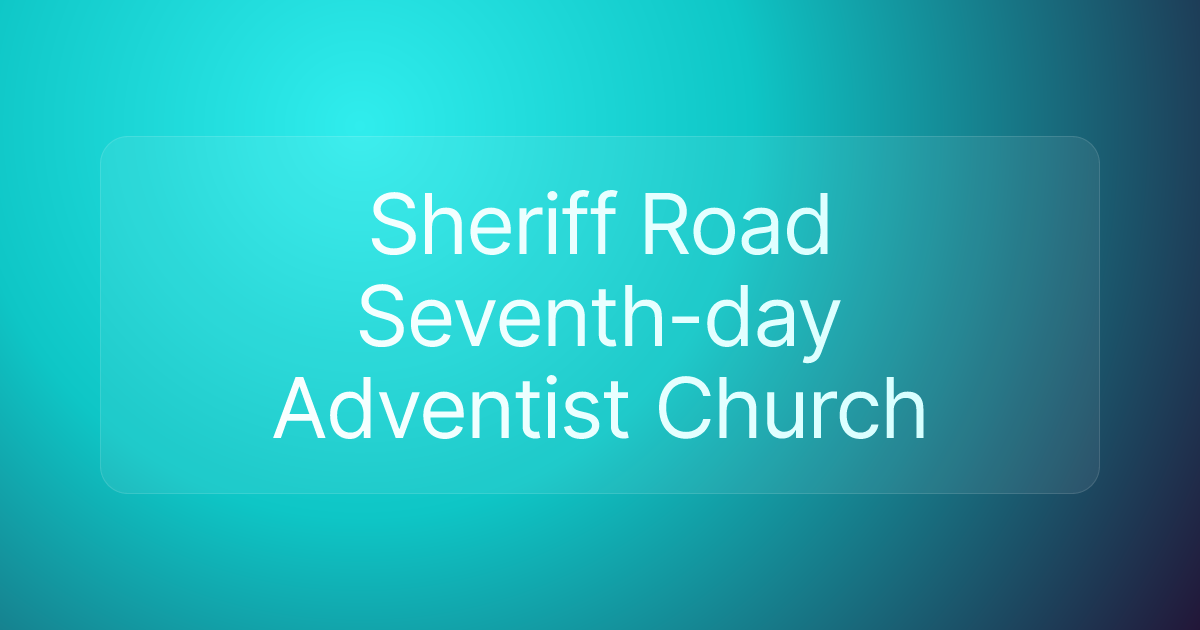 Sheriff Road Seventh-day Adventist Church