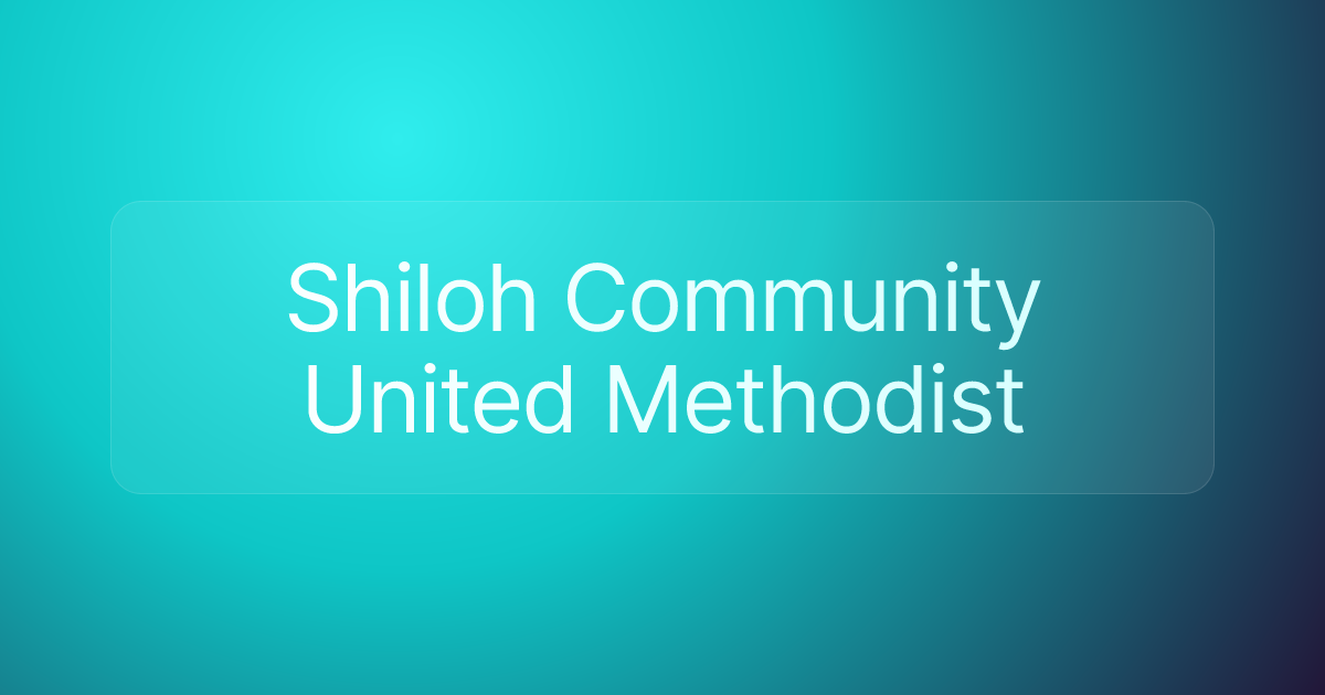Shiloh Community United Methodist