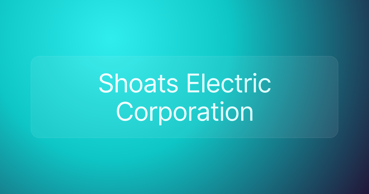 Shoats Electric Corporation