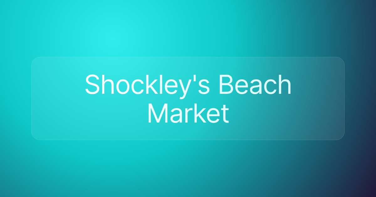 Shockley's Beach Market