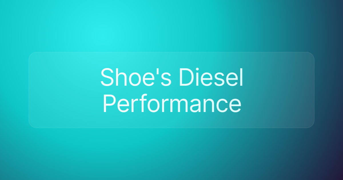 Shoe's Diesel Performance