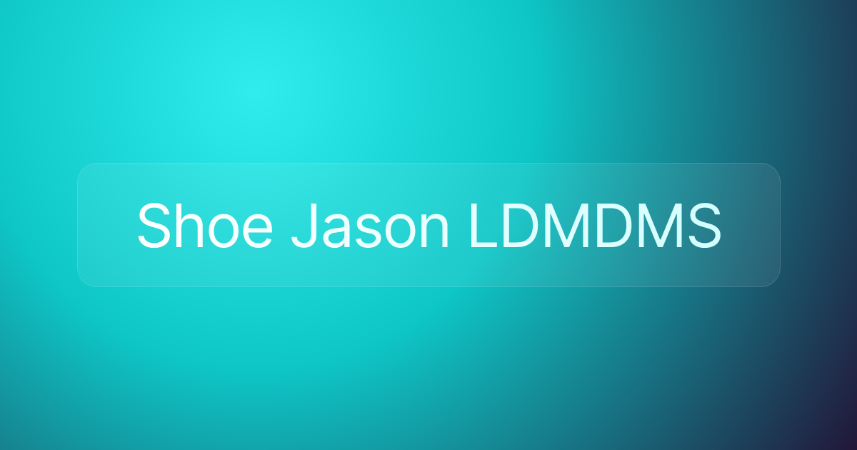 Shoe Jason LDMDMS