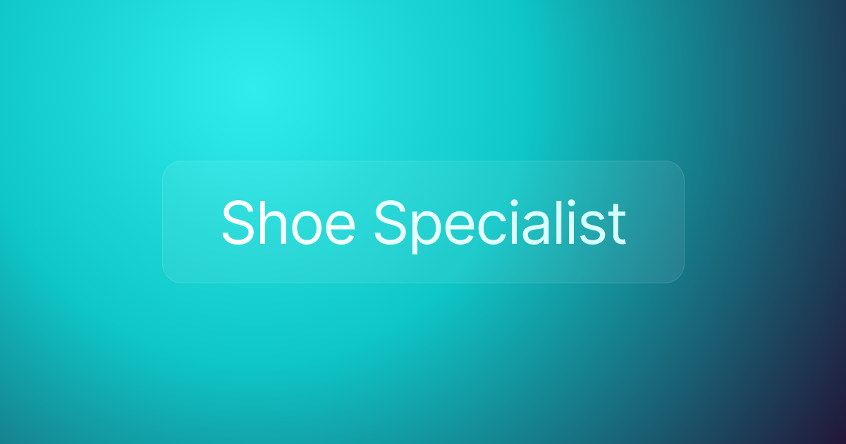 Shoe Specialist