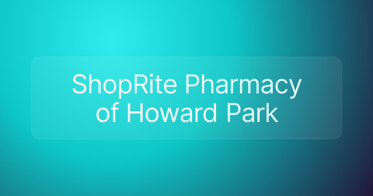 ShopRite Pharmacy of Howard Park