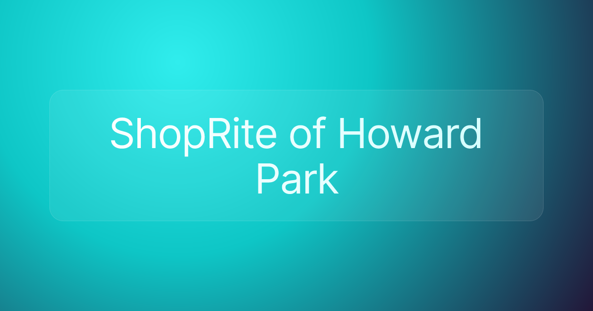 ShopRite of Howard Park