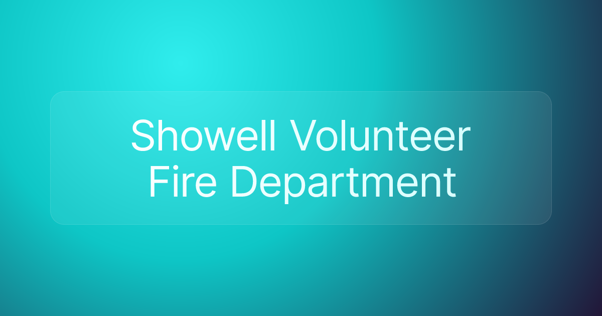 Showell Volunteer Fire Department