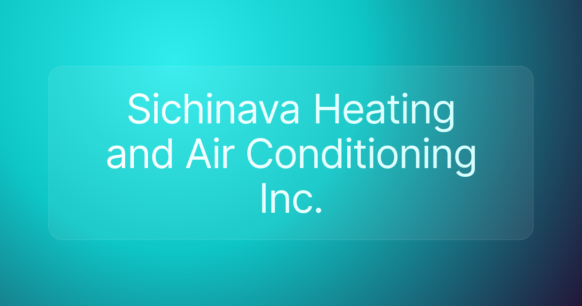 Sichinava Heating and Air Conditioning Inc.