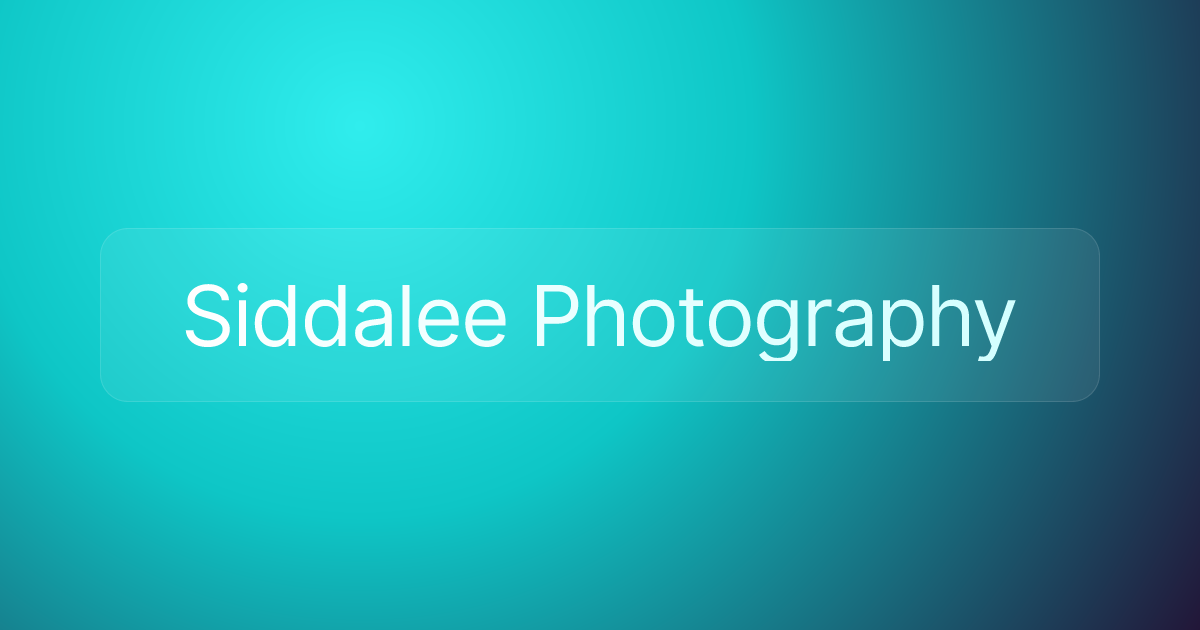 Siddalee Photography